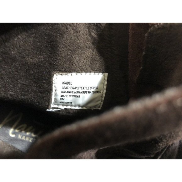 Nanette Lepore Isabel Boots Size 9 Brown Suede Lace Up Block Heel- - Picture 8 of 9